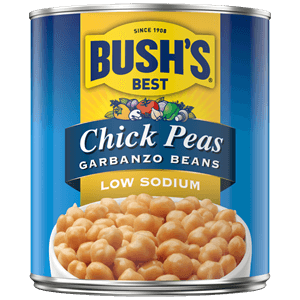 Can of Bush's<sup>®</sup> chickpeas/ garbanzo beans