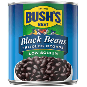 Can of Bush's<sup>®</sup> black beans