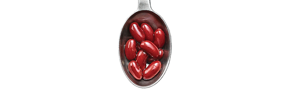 Scoop of kidney beans